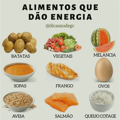 alimentos que dão energia
